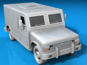 bank truck 3D Model