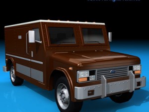 bank truck 3D Model