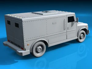 bank truck 3D Model