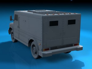 bank truck 3D Model
