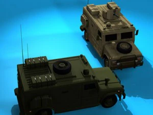 군용 장갑차 3D 모델