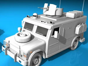 military armored vehicle 3D Model