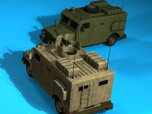 military armored vehicle 3D Model