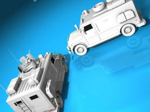 military armored vehicle 3D Model
