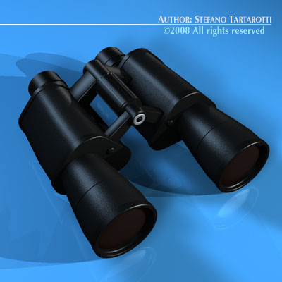 binocular Model 3D .c4d .max .obj .3ds .fbx .stl .blend 