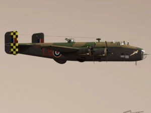 handley page halifax mk3 raf 3D Model