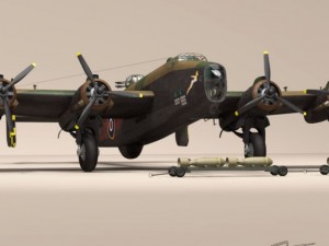 handley page halifax mk3 raf Model 3D