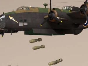 handley page halifax mk3 raf 3D Model