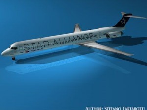 md82 spanair Model 3D