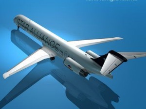 md82 spanair Model 3D