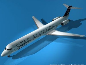 md82 spanair Model 3D
