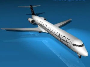 md82 spanair 3D Model
