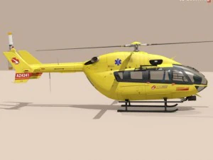 ec145 air ambulance 3D Model