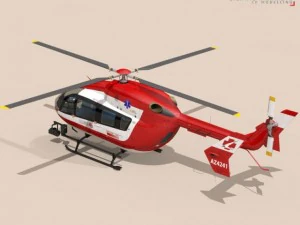 ec145 air ambulance 3D Model