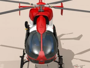 ec145 air ambulance 3D Model