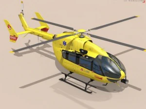 ec145 air ambulance 3D Model