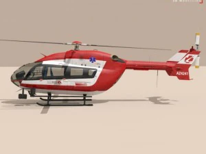 ec145 air ambulance 3D Model