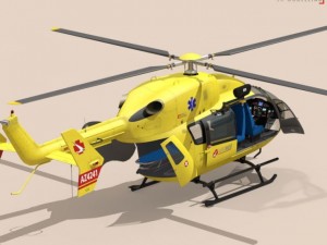 ec145 air ambulance Model 3D