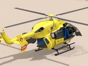 ec145 air ambulance 3D Model
