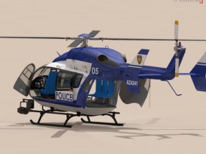 ec145 law enforcement 3D Model
