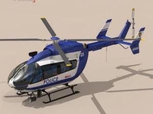 ec145 law enforcement 3D Model