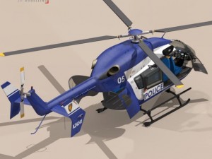 ec145 law enforcement 3D Model