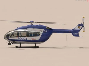 ec145 law enforcement 3D Model