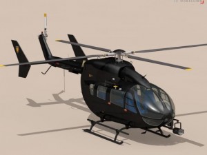 ec145 law enforcement 3D Model