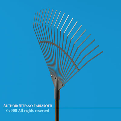 rake 3D Model .c4d .max .obj .3ds .fbx .stl .blend 