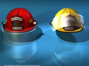 firemen helmet 3D 모델
