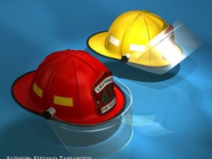 firemen helmet 3D 모델
