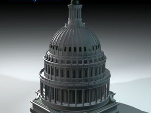 us capitol dome Modelo 3D