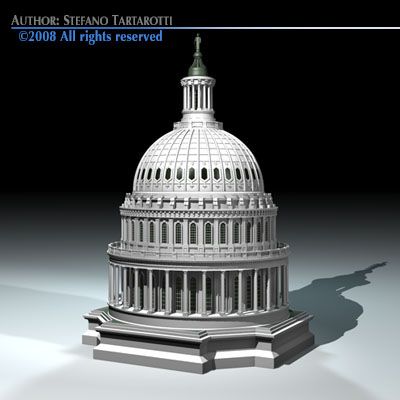 Us Capitol Dome 3d Model In Architectural Exteriors 3dexport