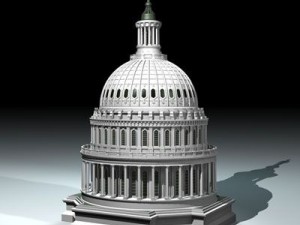 us capitol dome Modelo 3D
