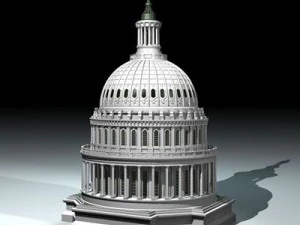 us capitol dome 3D Model