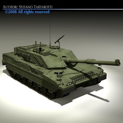 ariete tank 3Dモデル .c4d .max .obj .3ds .fbx .stl .blend 
