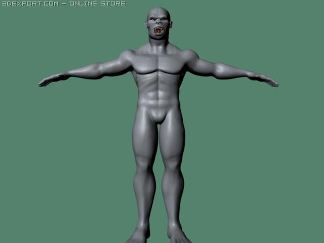 monster 3D Модель .c4d .max .obj .3ds .fbx .stl .blend 