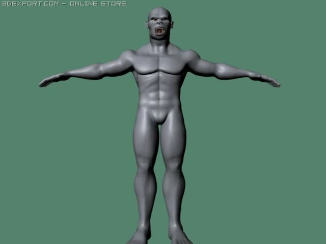 monster 3D Model .c4d .max .obj .3ds .fbx .stl .blend 