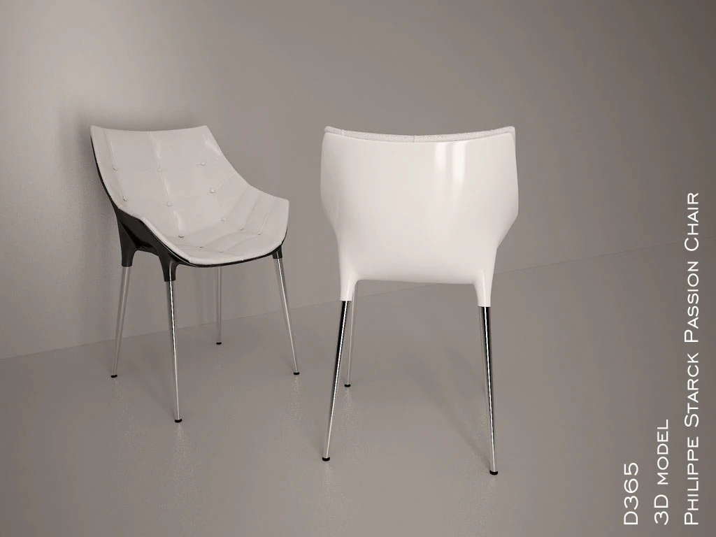 passion chair philippe starck 3D Model .c4d .max .obj .3ds .fbx .stl .blend 