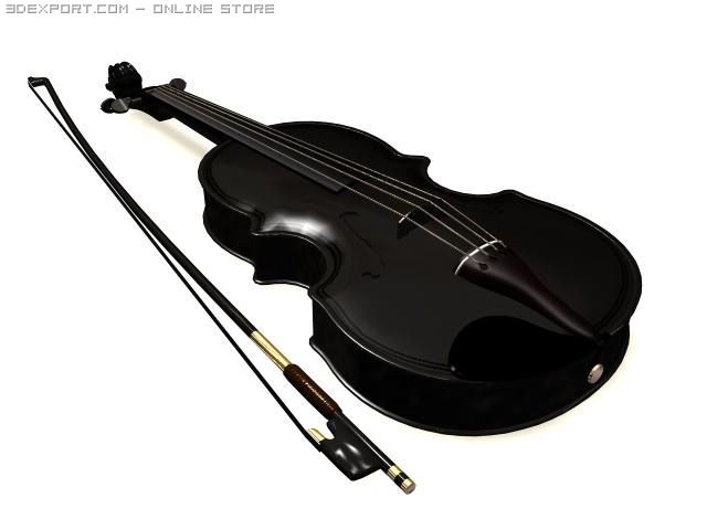 violin 3D मॉडल .c4d .max .obj .3ds .fbx .stl .blend 