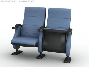 영화관 의자 3D 모델
