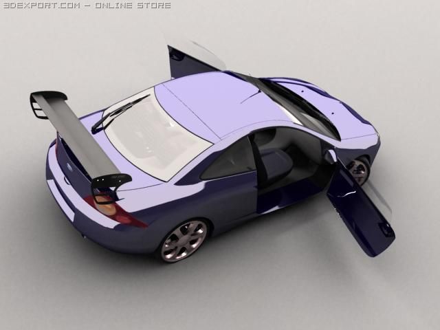 ford couqar Modello 3D .c4d .max .obj .3ds .fbx .stl .blend 
