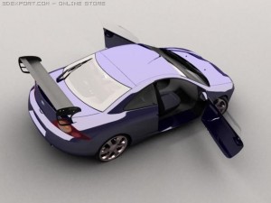 ford couqar Modèle 3D