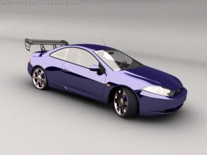 ford couqar Modello 3D