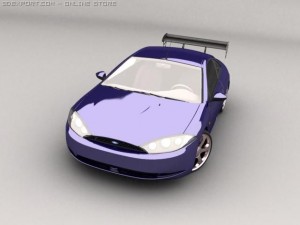 ford couqar Modello 3D