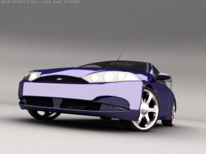 ford couqar Modello 3D