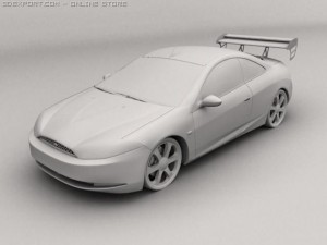 ford couqar Modello 3D