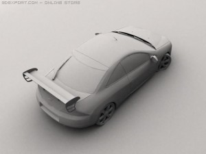 ford couqar Modello 3D