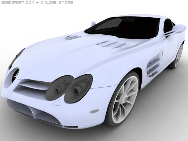 mercedesmclaren 3D Model .c4d .max .obj .3ds .fbx .stl .blend 