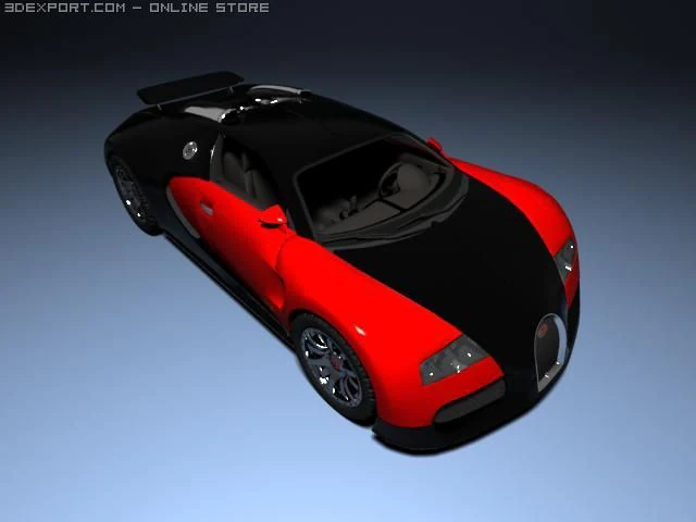 bugatti veyron 3D Model .c4d .max .obj .3ds .fbx .stl .blend 